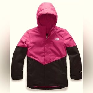 THE NORTH FACE GIRLS' BRIANNA INSULATED PINK JACKET - Medium